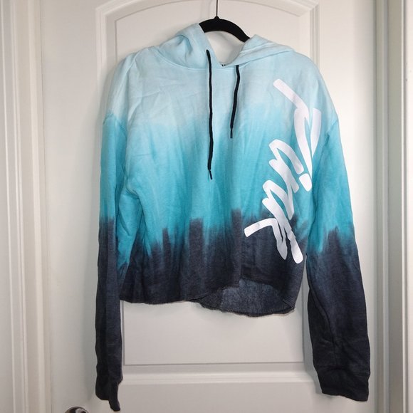 PINK Victoria's Secret Tops - NWT Victoria's Secret PINK Tie Dye Cropped Hoodie